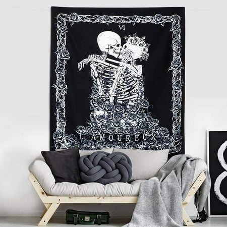 Tapestries Printed Skull Human Skeleton Tapestry Wall Hanging  Home Decor New